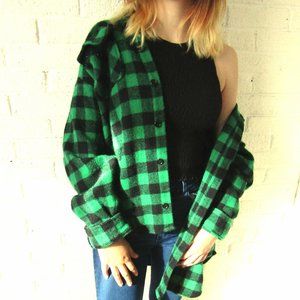 Vintage Woolrich Oversized Wool Plaid Shirt
